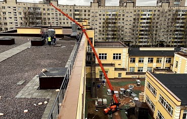 мини-кран SPX 1280 монтаж на высоту вентиляционных систем